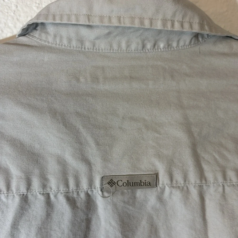 Columbia 100% cotton women’s Large 3/4 sleeve button down hiking outdoor shirt - Picture 4 of 14